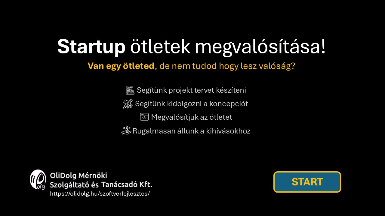 Startup ötletből valóság